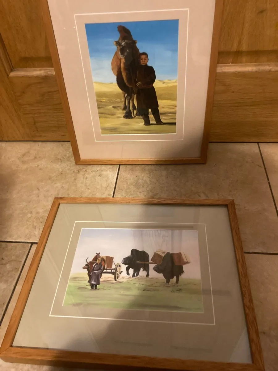 Set of two oil paintings free postage - Image 1