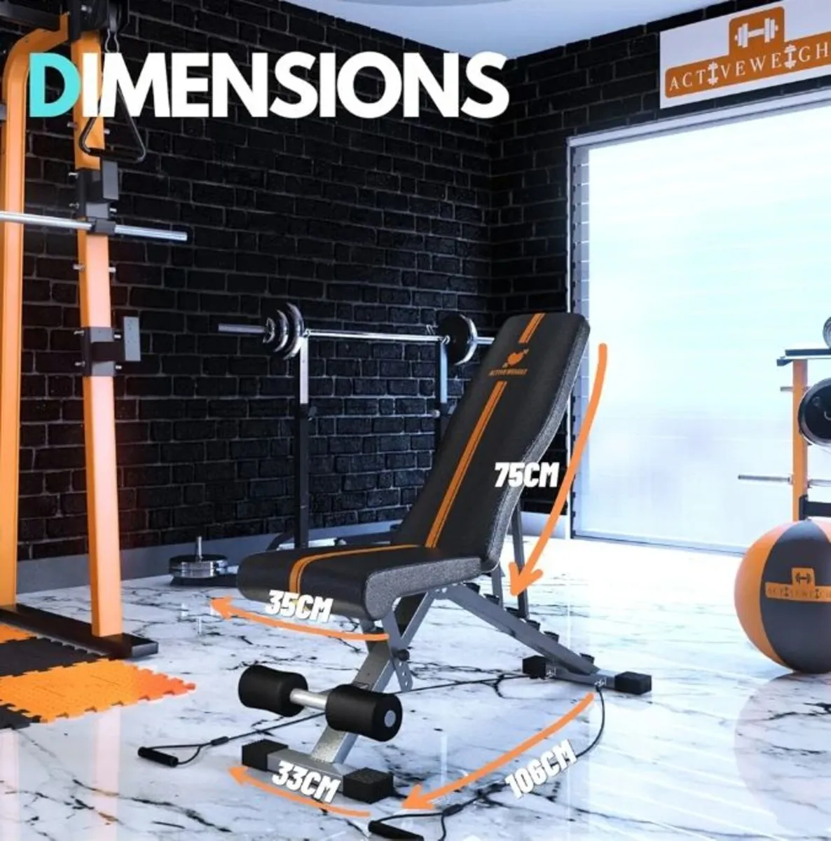 Fully Adjustable Gym Bench - Image 4