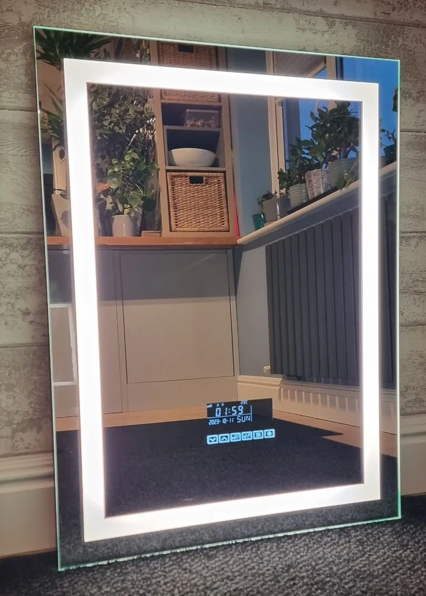 LED Bathroom Mirror Bluetooth Speakers Fog Free - Image 3