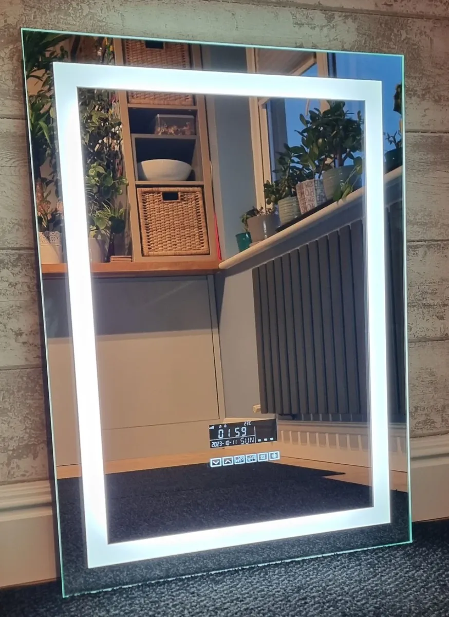 LED Bathroom Mirror Makeup  Antifog Bluetooth - Image 3