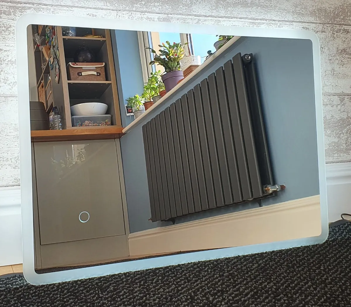 LED Bathroom Mirror 50x70cm Touch Switch Cold - Image 3