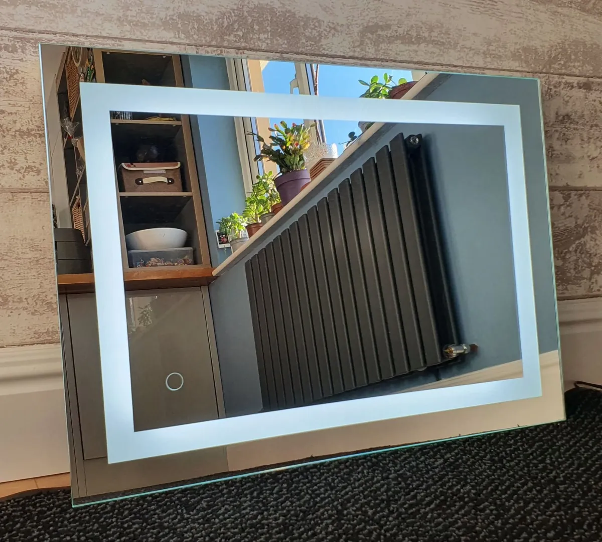 LED Bathroom Mirror Bright 50x70cm Touch Switch - Image 2