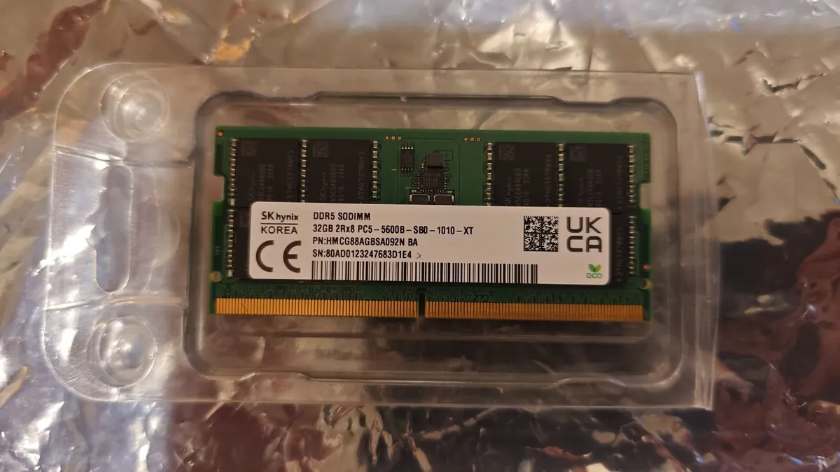 Hynix 32GB DDR5 PC5-5600 Laptop  Memory Ram - Image 2
