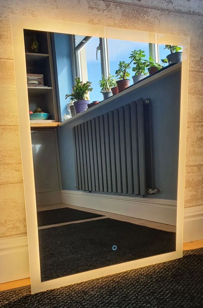 LED Bathroom Mirror 60x80cm Cold Warm Light - Image 2
