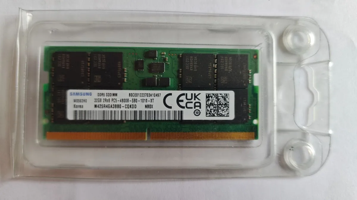 Samsung 32GB DDR5 PC5-4800 Laptop Memory Ram - Image 2