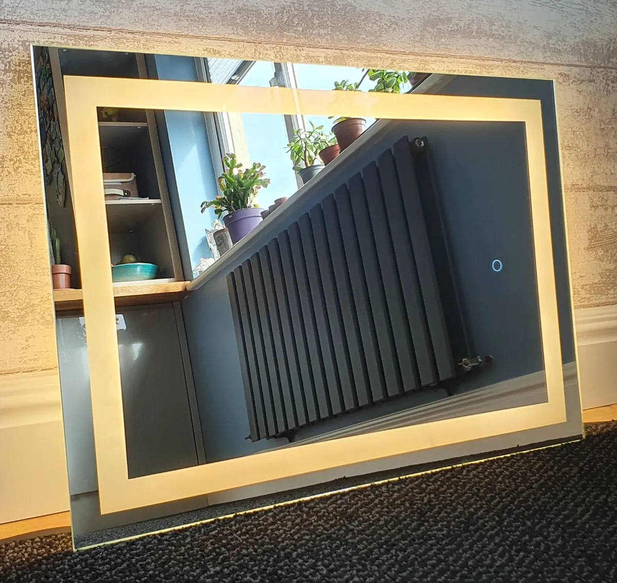LED Bathroom Mirror 50x70cm Touch Switch Cold Warm - Image 3