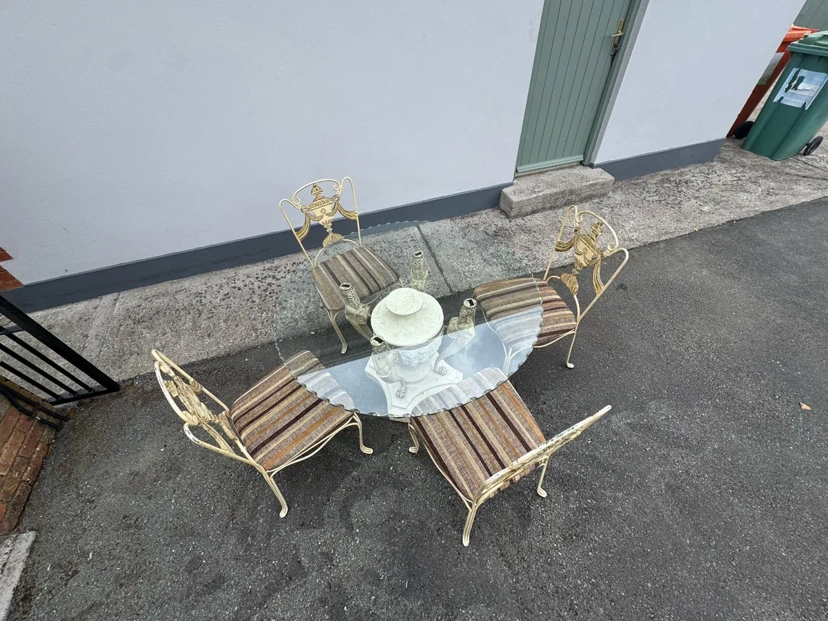 Vintage Cast Iron Table - Image 2