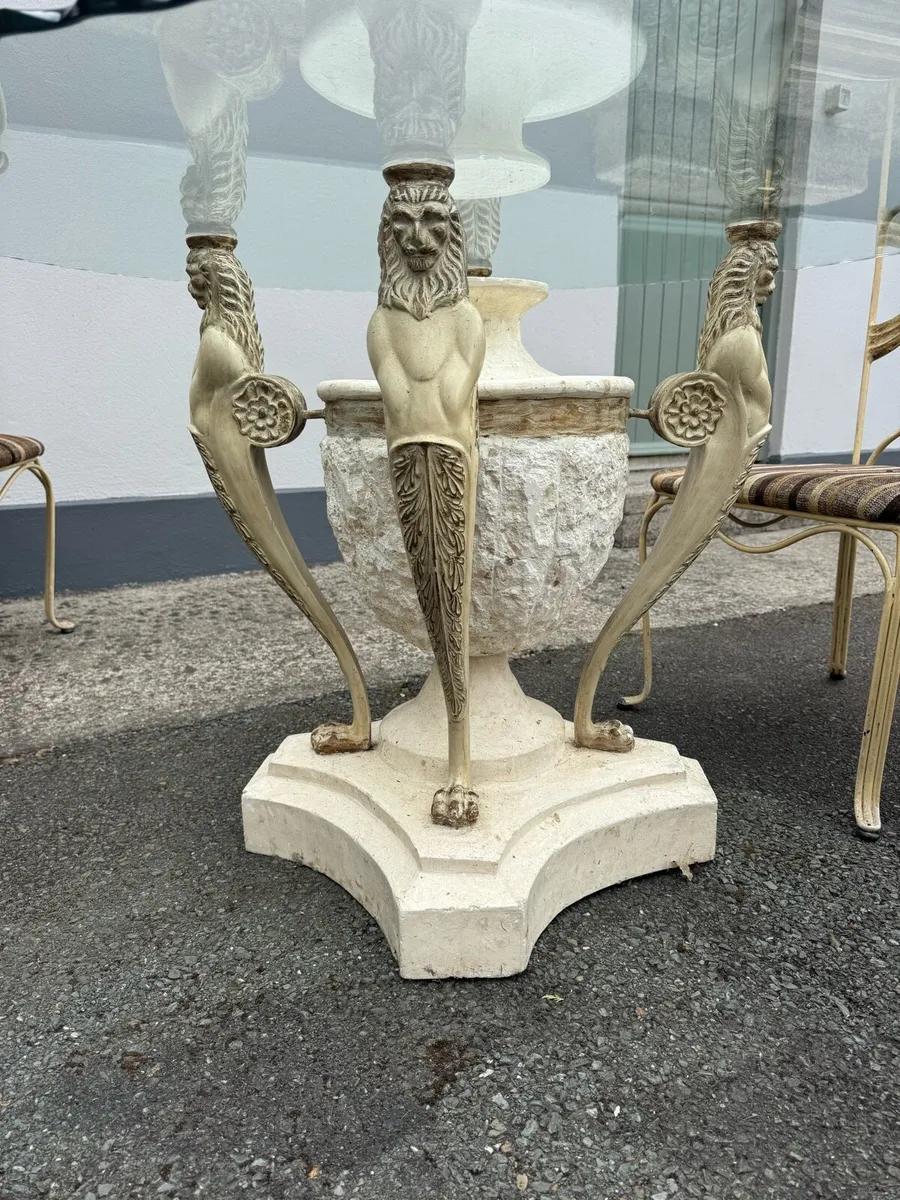 Vintage Cast Iron Table - Image 4