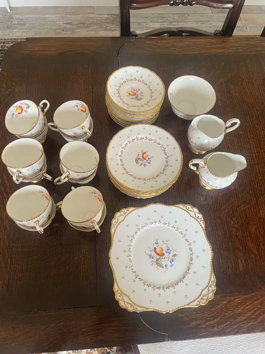 Vintage Tuscan Fine Bone Tea Set - 12 settings - Image 1