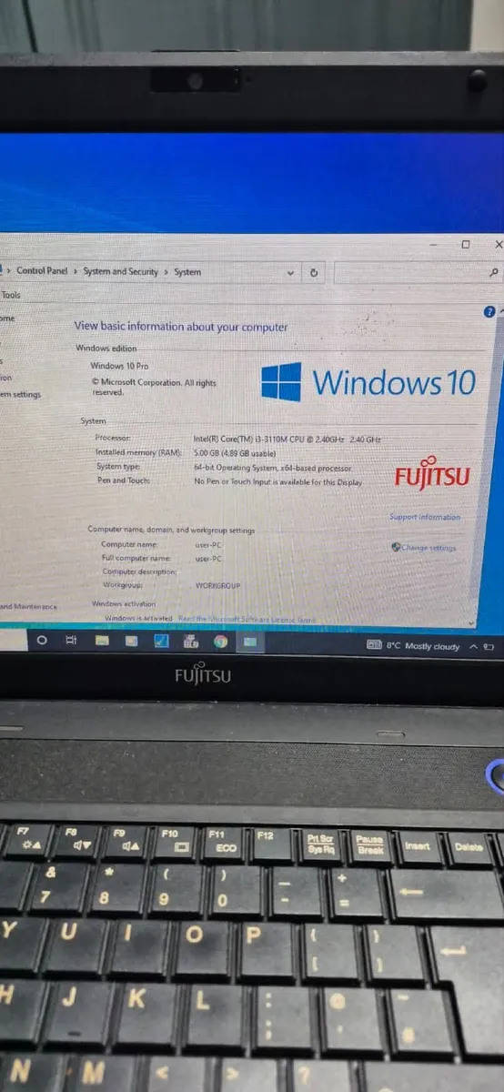 Fujitsu Siemens Lifebook A512 - Image 3
