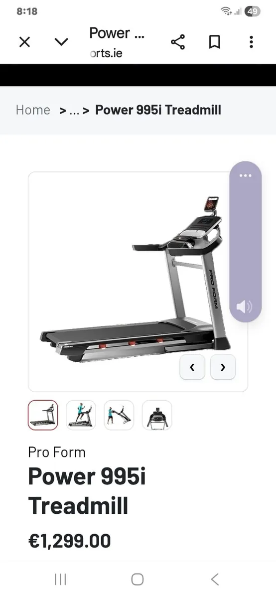 Pro Form 995i Treadmill - Image 3