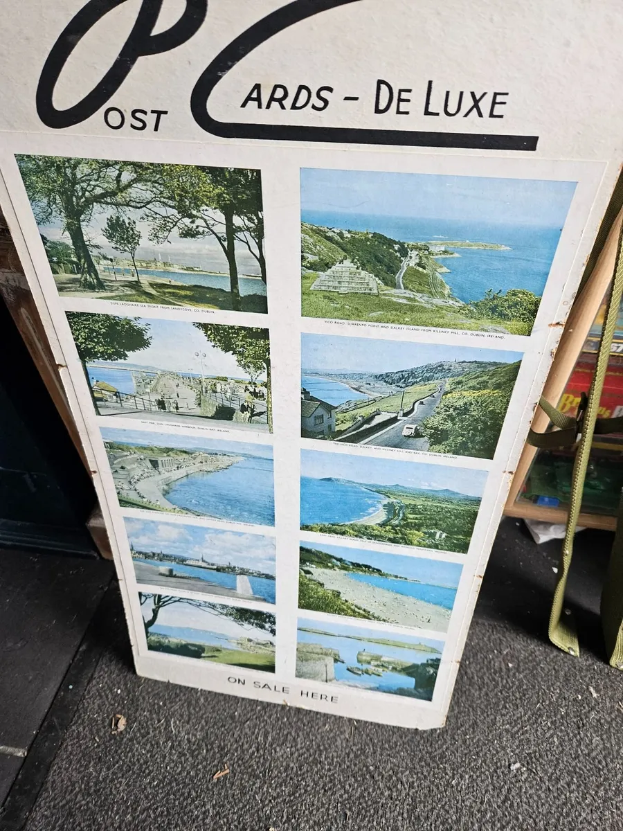 Vintage Shop Display Postcard Sign - Image 2