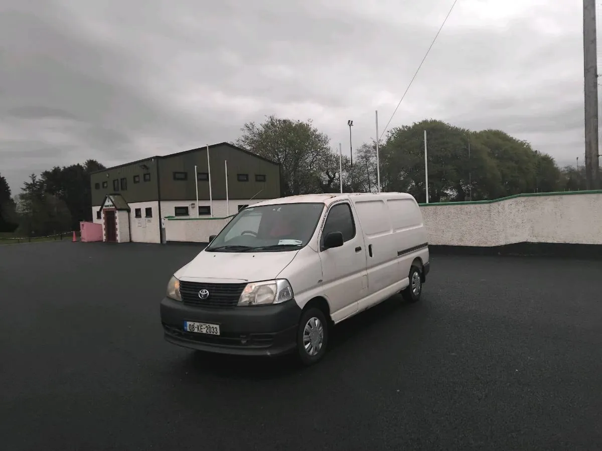 2008 Toyota hiace van for sale cvrt tested 10/26 - Image 1