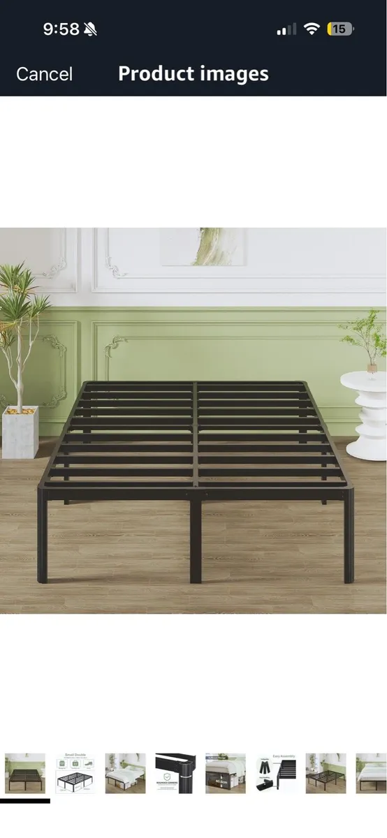 Small double bed frame - Image 1