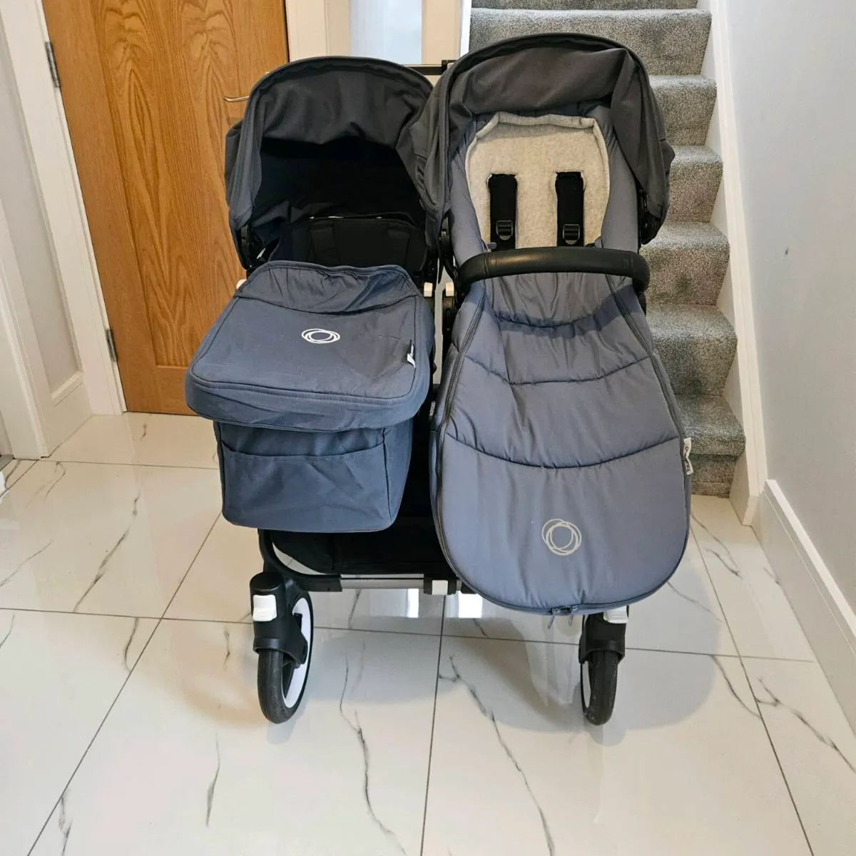 Bugaboo Donkey Twin & Two Pebble pro car seats. - Image 1