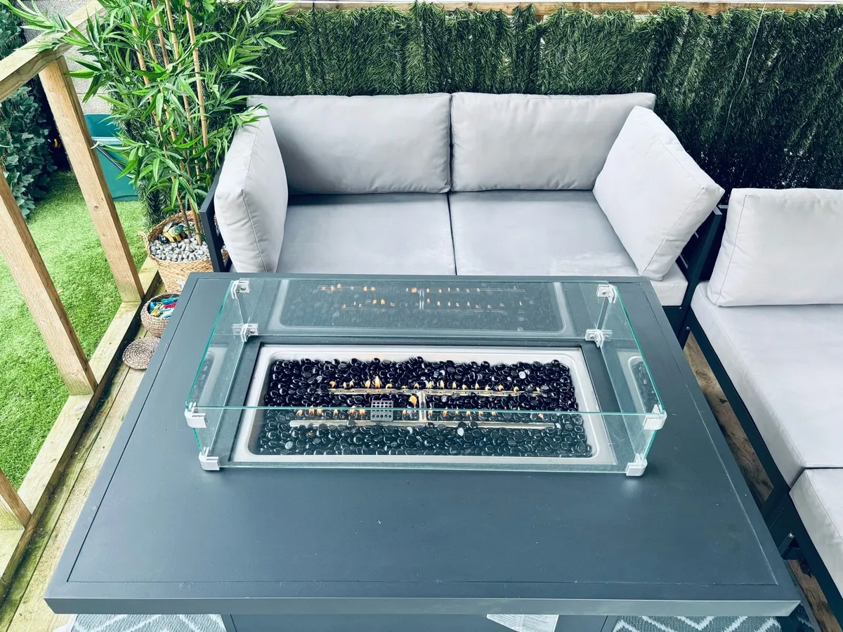 Garden chair and fire pit set - Image 2