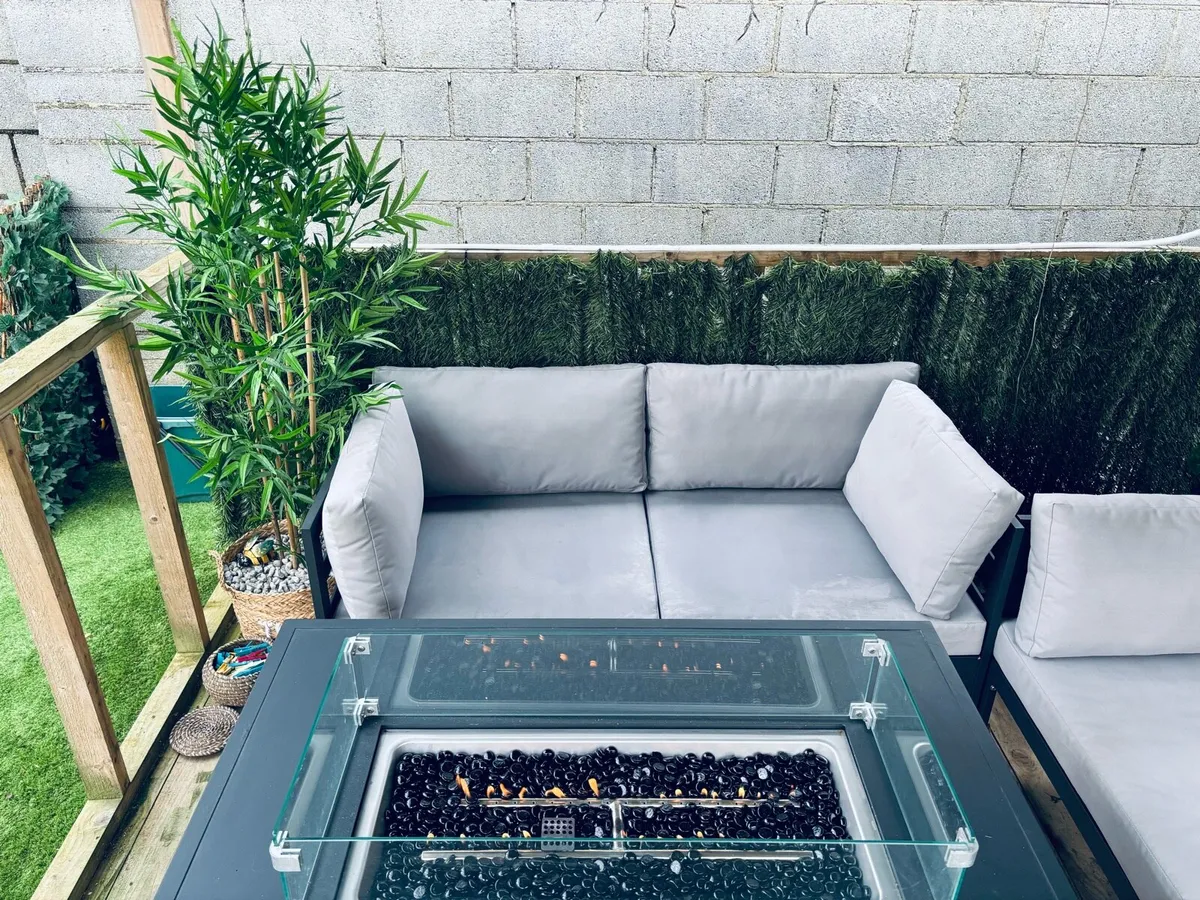 Garden chair and fire pit set - Image 4