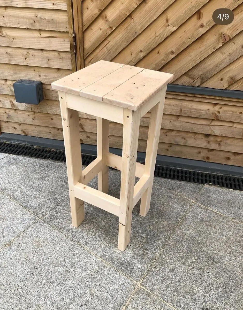Wooden barstools - Image 3