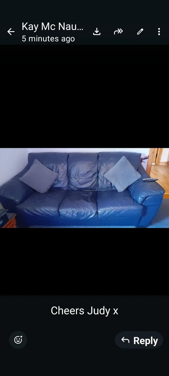 Leather suite..FREE - Image 1