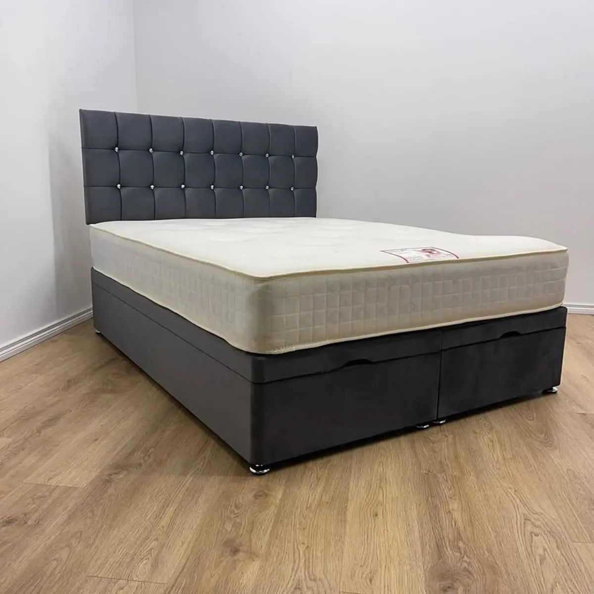 Divan Double & King Size Bed Frame With Mattress - Image 2