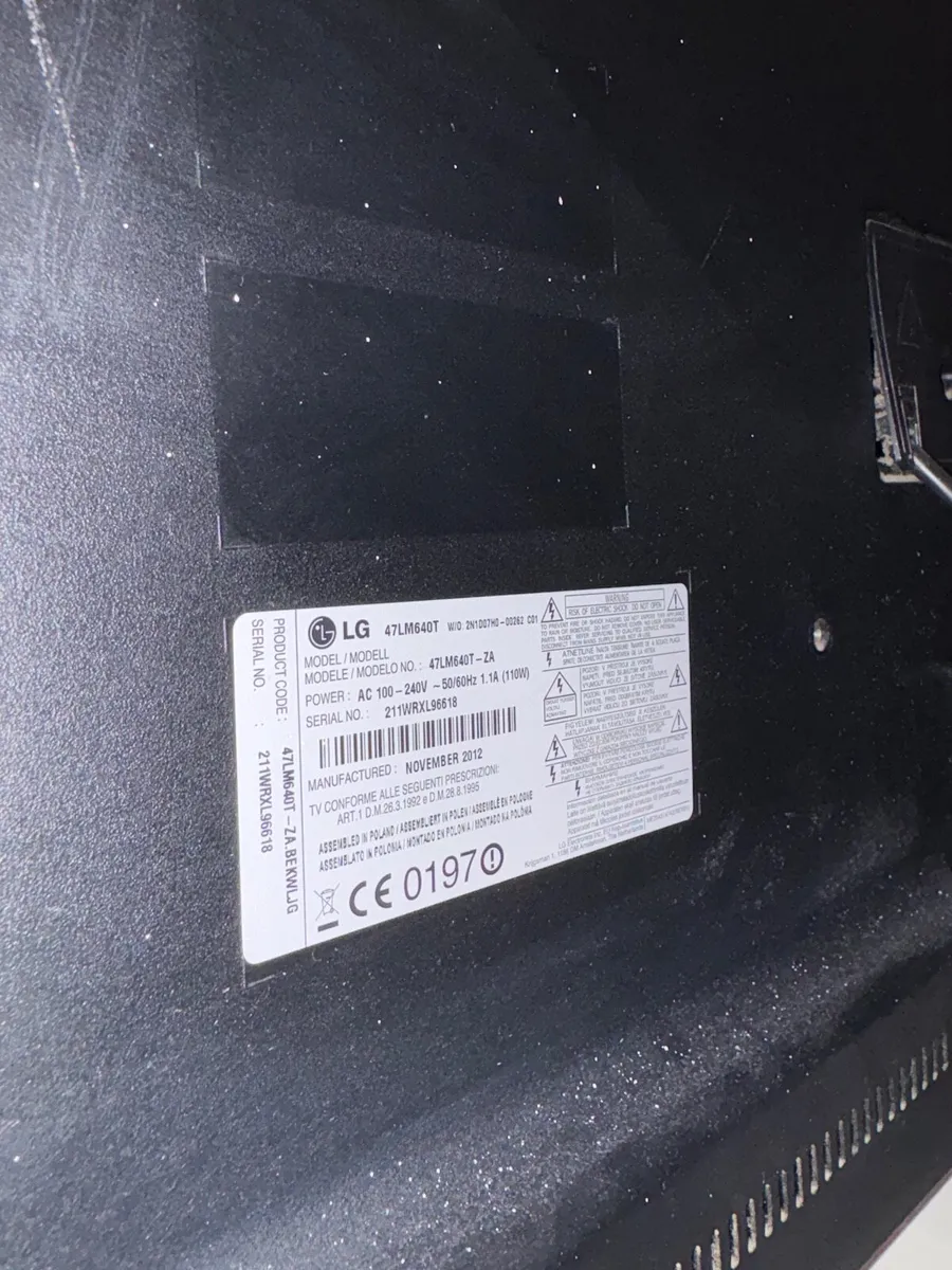 LG 47” TV – Fully Working - Image 4