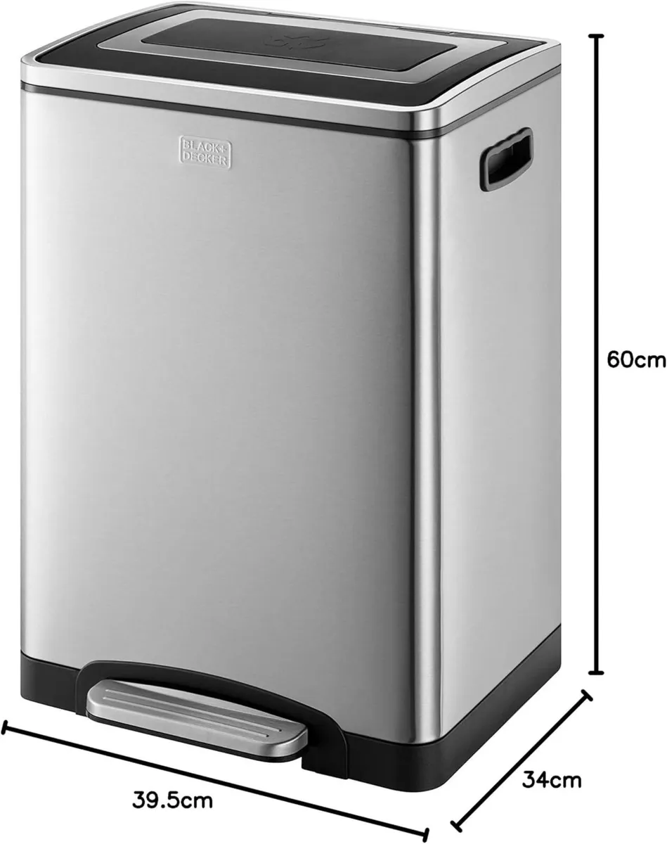 BXBN0003GB Double Recycling Waste Kitchen Bin - Image 3
