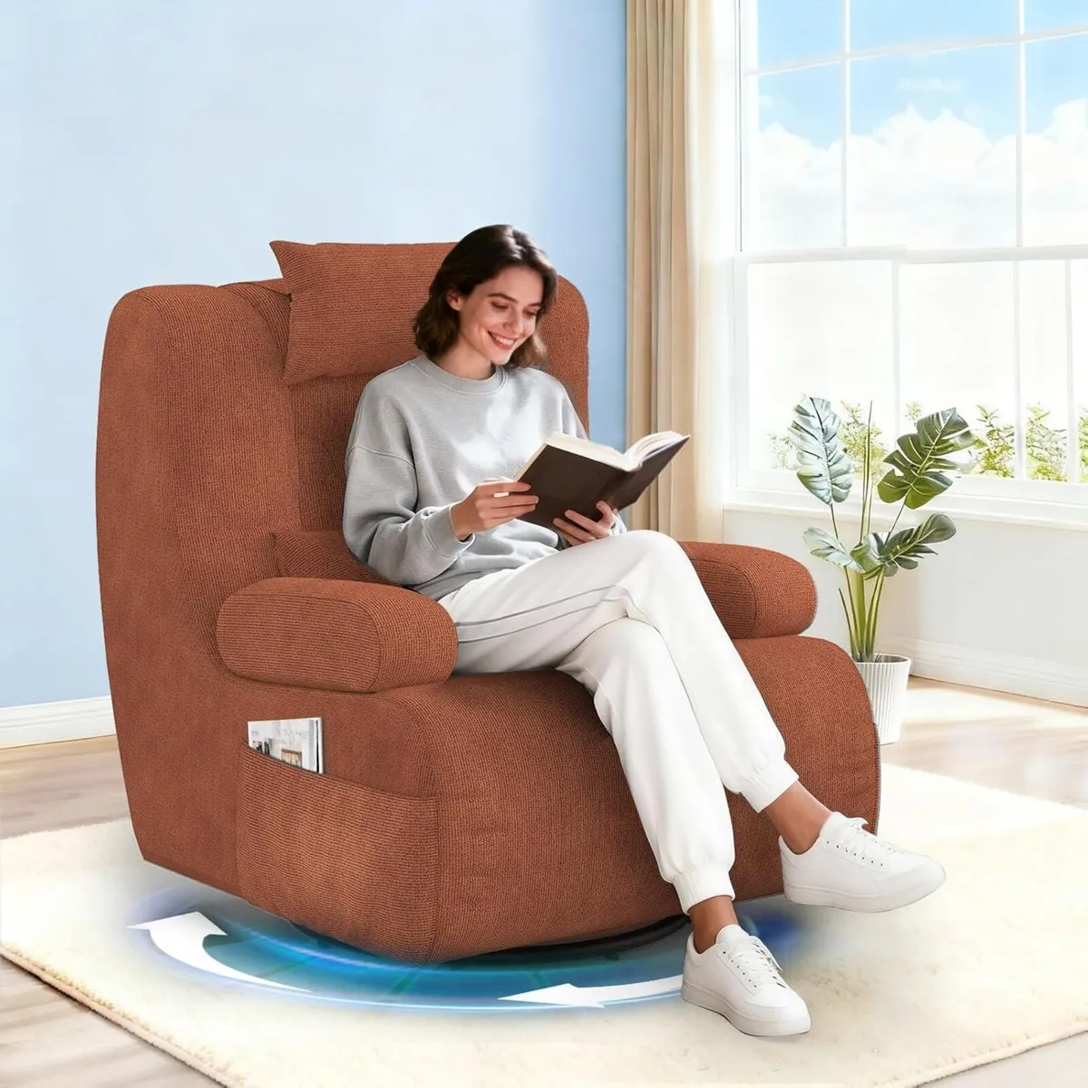 3-in-1 Armchair 360degrees Swivel Oversize - Image 2