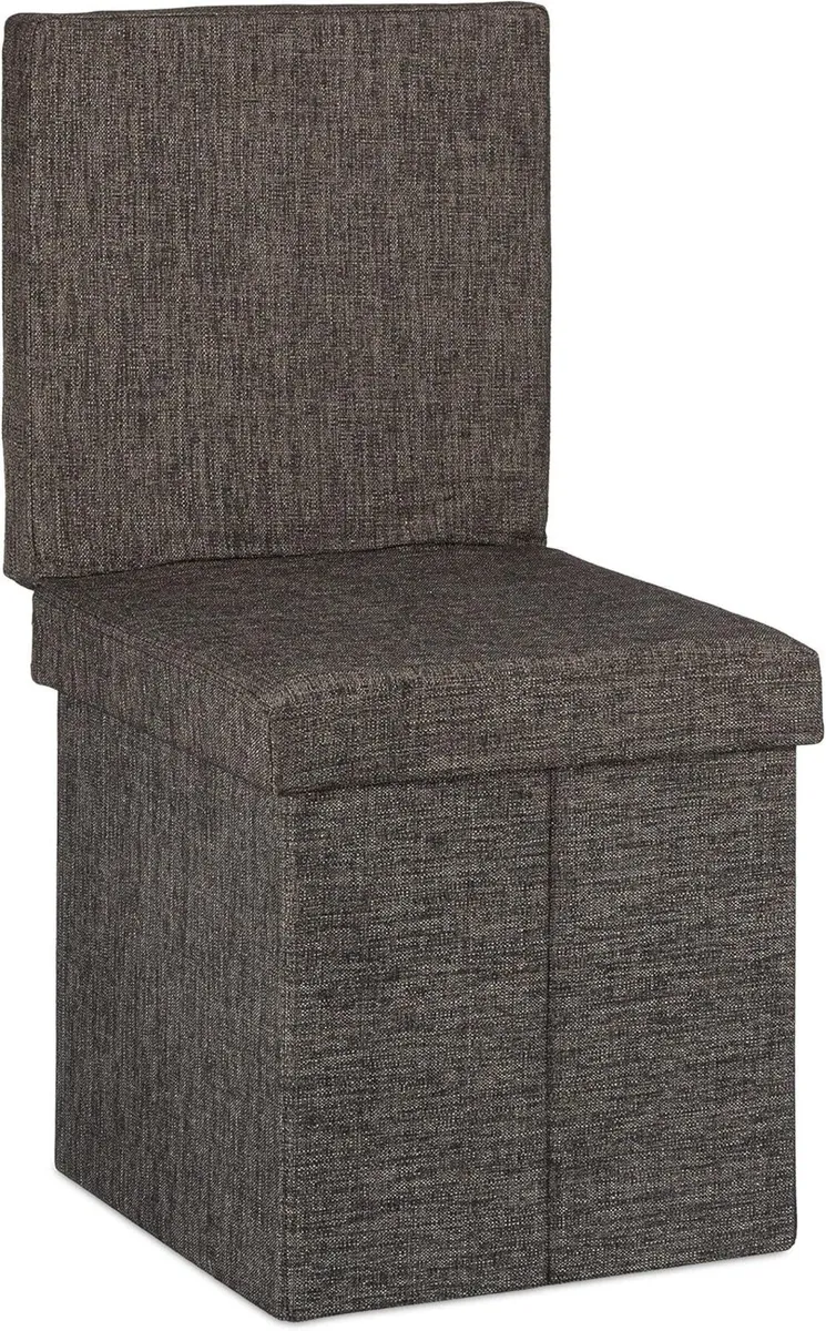 Folding Storage Ottoman w/Back Size 73 x 38 cm - Image 1