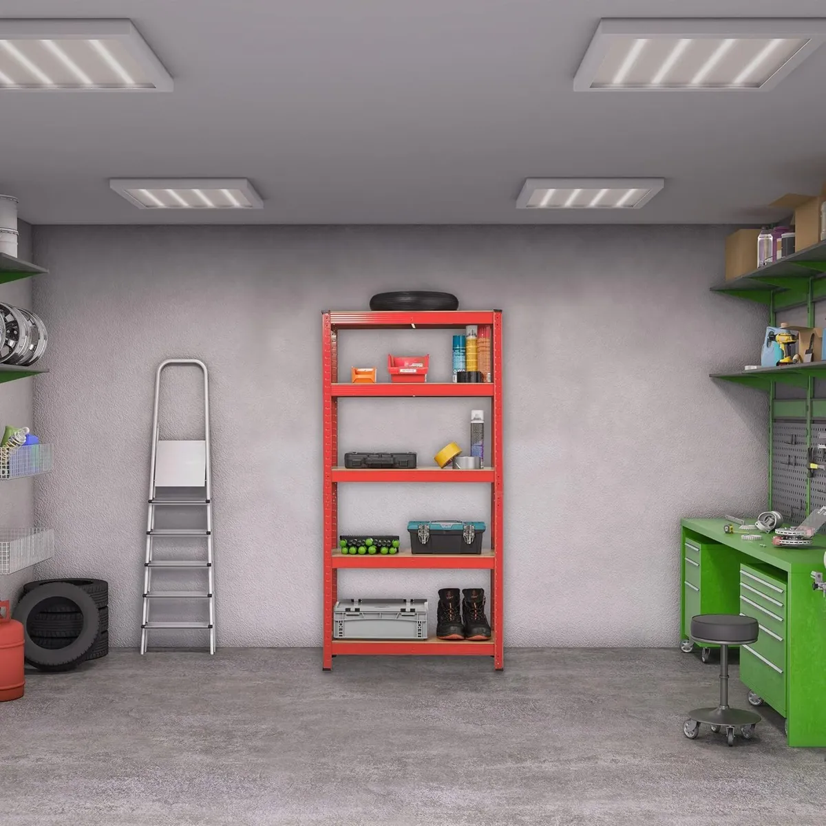 2 x Heavy-Duty Shelving Max. Load 875 kg 5 - Image 2