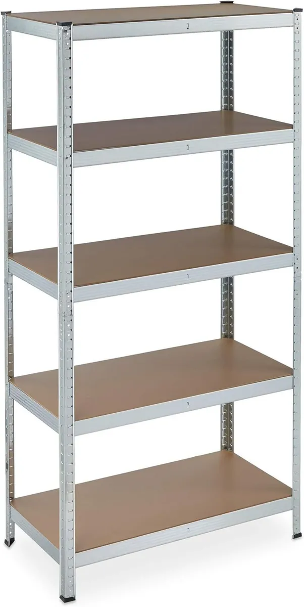 2 x Heavy Duty Shelving Unit Galvanised Steel - Image 1