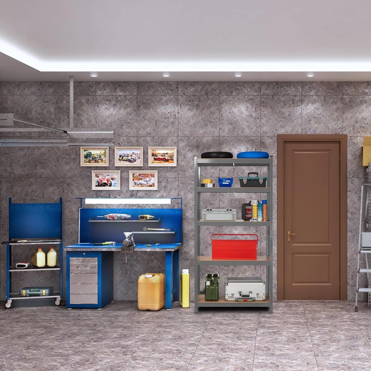 2 x Heavy Duty Shelving Unit Max. Load 875 kg - Image 2