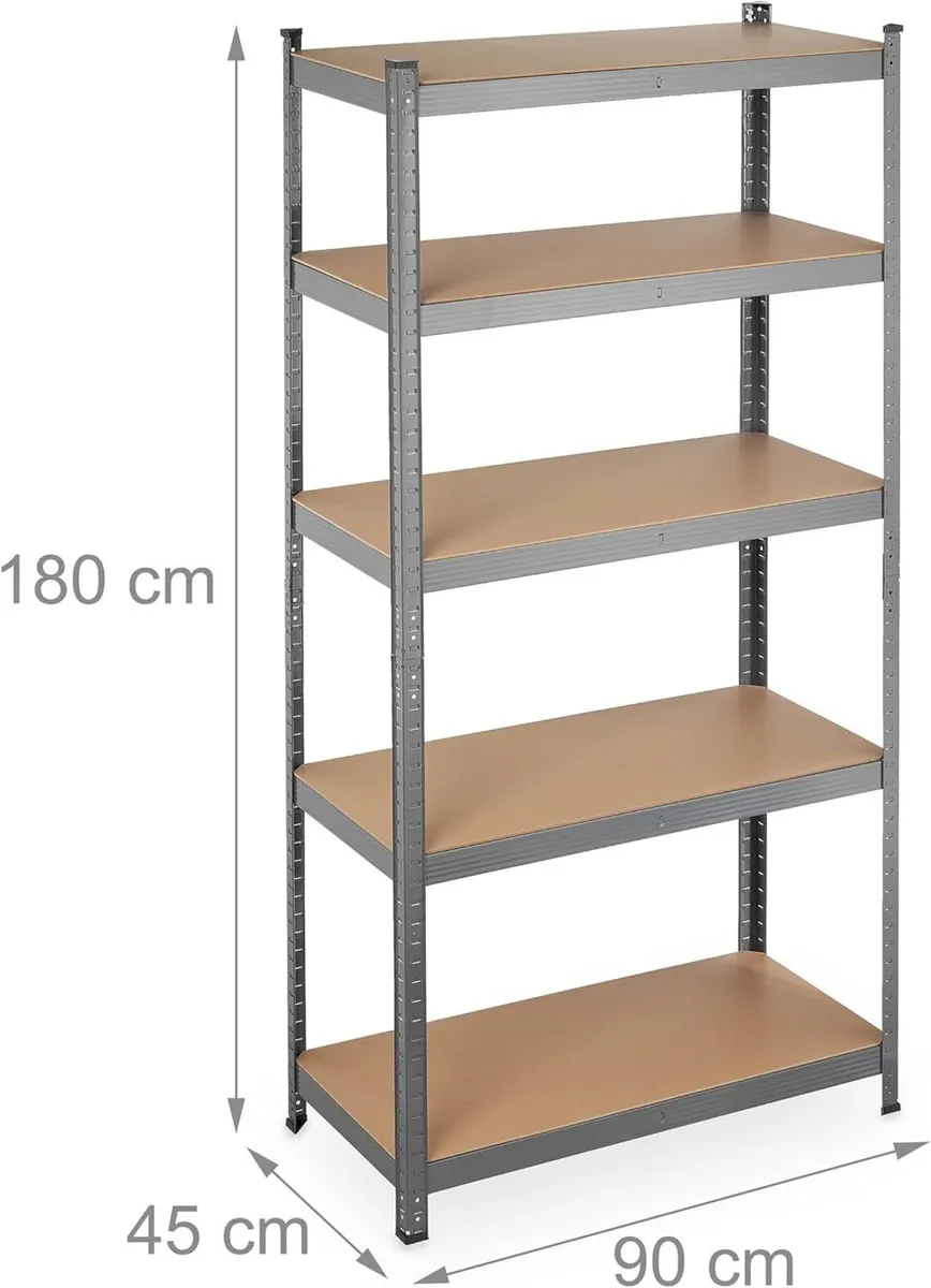 2 x Heavy Duty Shelving Unit Max. Load 875 kg - Image 3