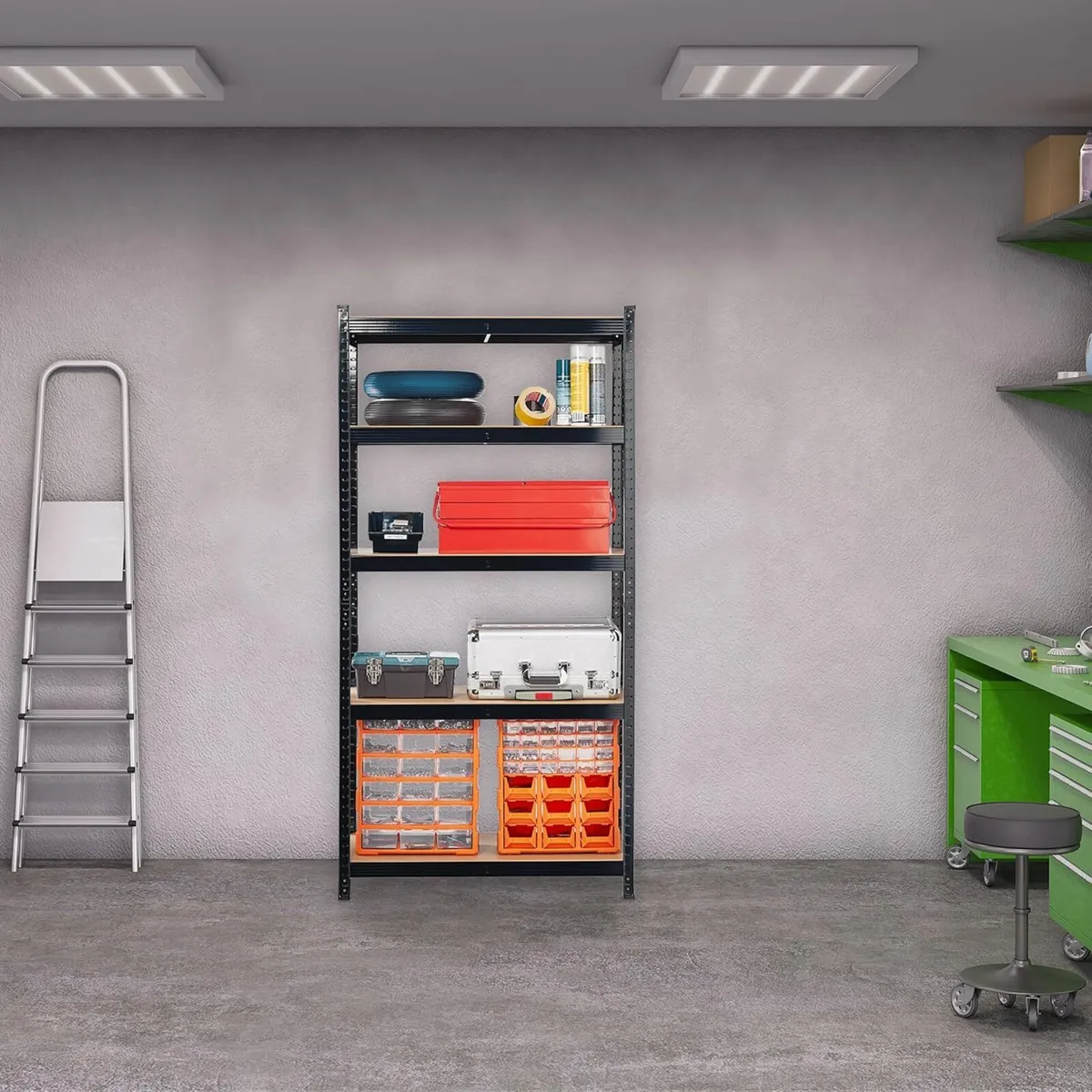 2 x Heavy Duty Shelving Unit 180x90x40 cm Max. - Image 2