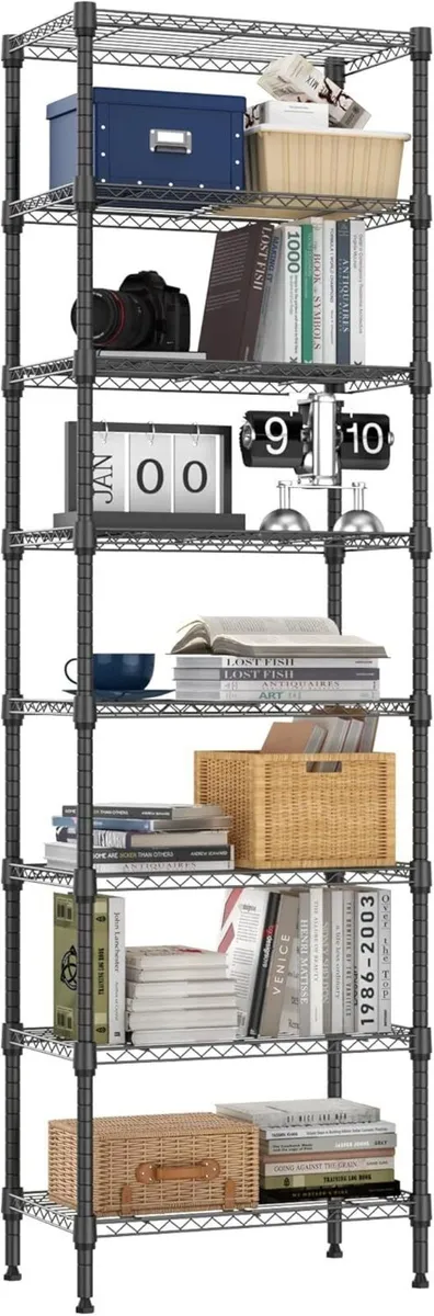 Storage Shelves 8 Tier Heavy Duty Metal Unit With - Image 1