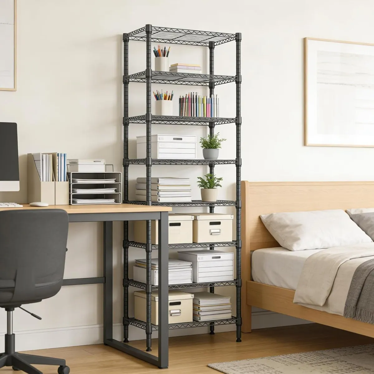 Storage Shelves 8 Tier Heavy Duty Metal Unit With - Image 2