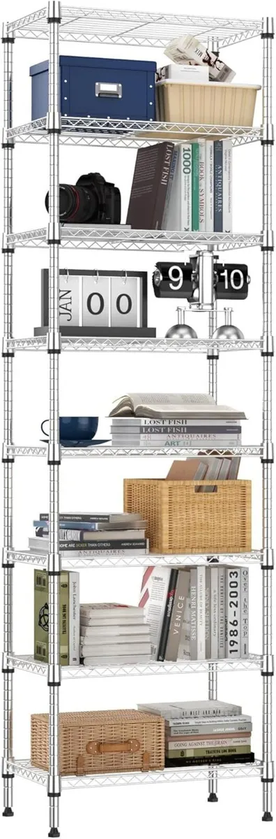 Storage Shelves 8 Tier Heavy Duty Metal Unit With - Image 1