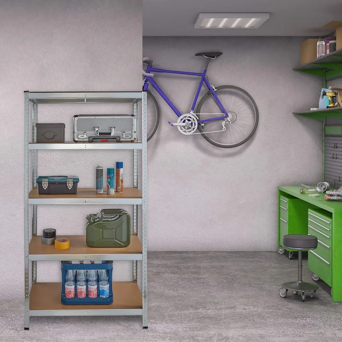 Heavy Duty Shelving Unit Galvanised Steel Max. - Image 2