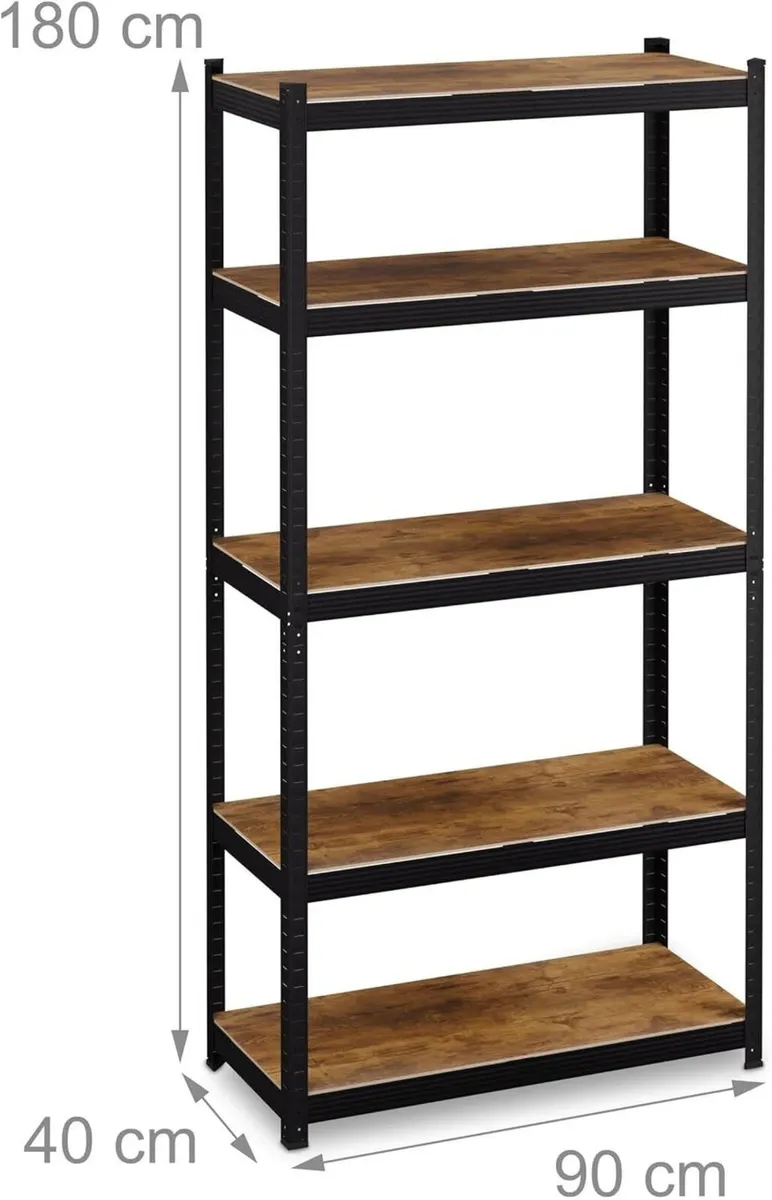 Heavy-Duty Unit HWD: 180 x 90 40 cm 5 Shelves - Image 3