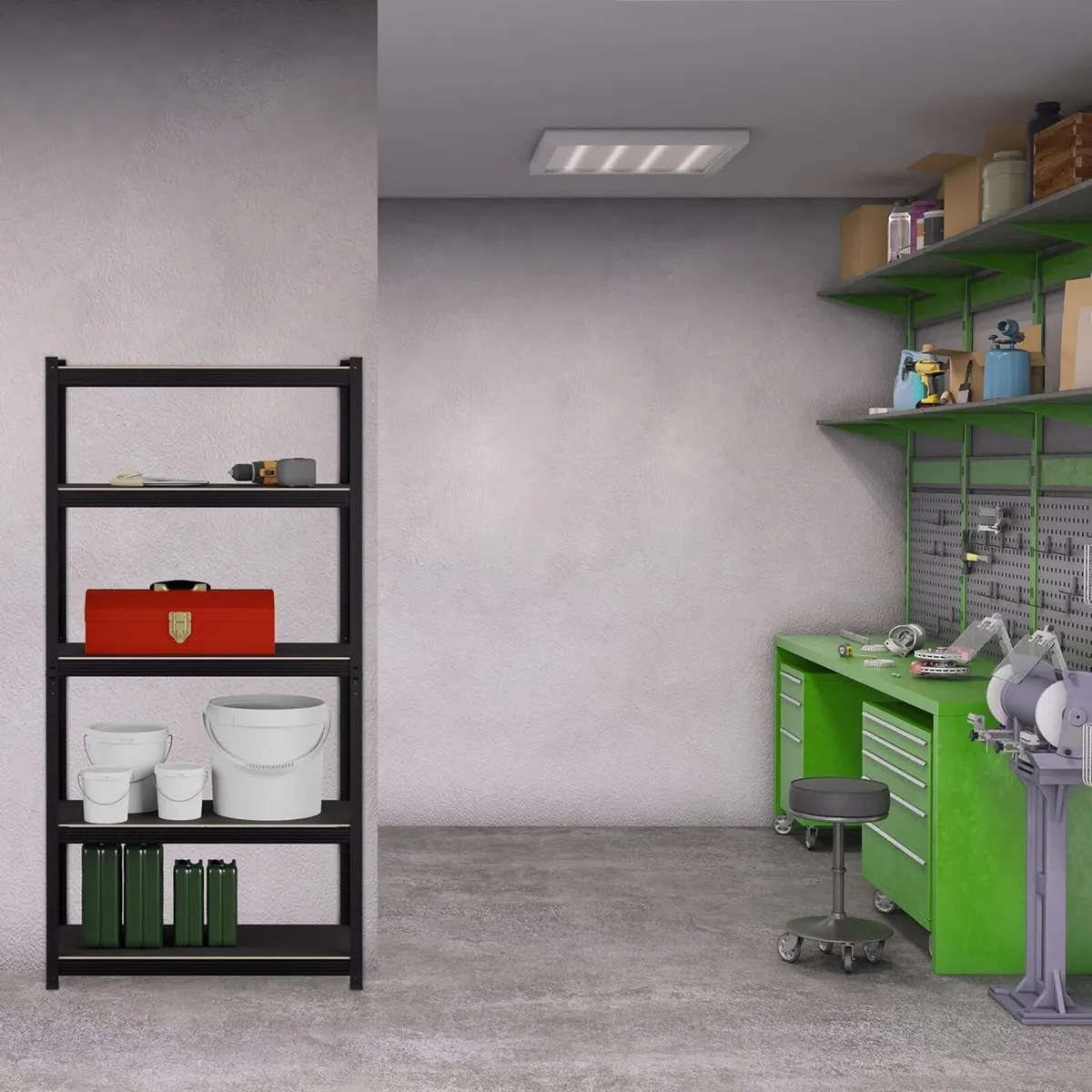 Heavy-Duty Unit HWD: 180 x 90 40 cm 5 Shelves - Image 4