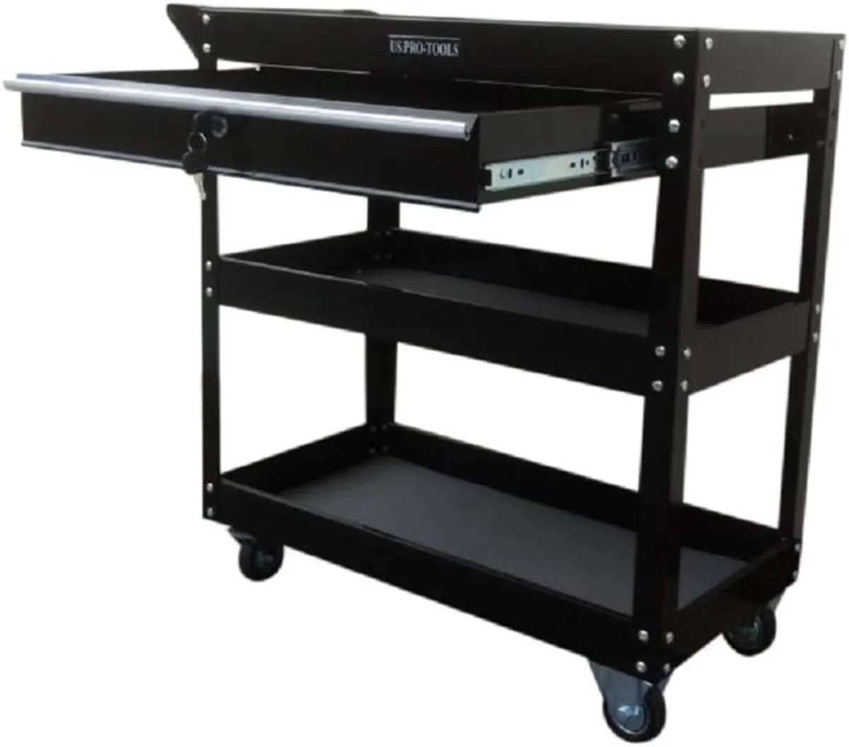 Cart With Lockable Ball Bearing Drawer - Trolley - Image 4