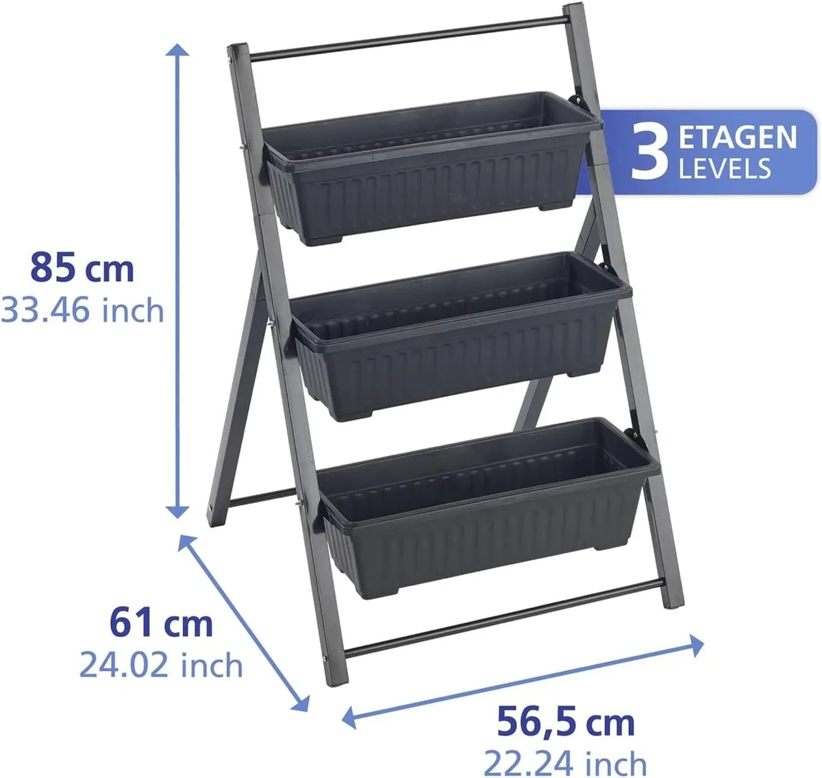 Vertical Raised Bed 3 Levels Adjustable Tilt - Image 3