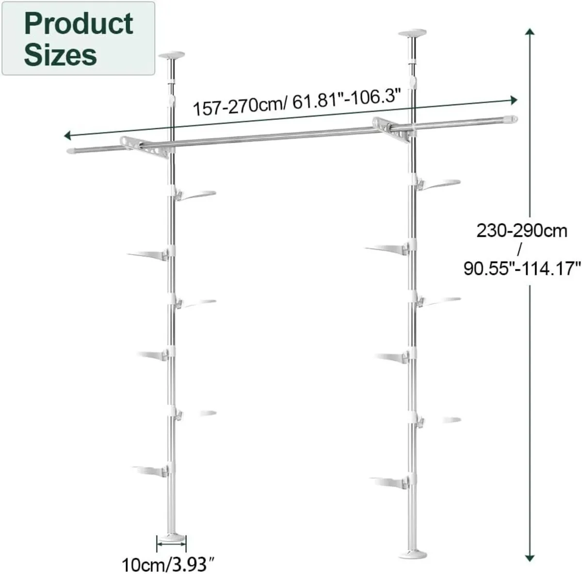 Adjustable Indoor Plant Stands Double Tension - Image 3