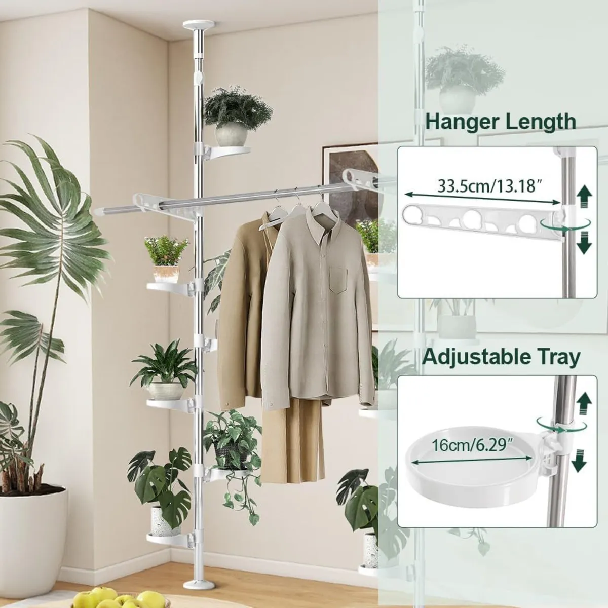 Adjustable Indoor Plant Stands Double Tension - Image 4