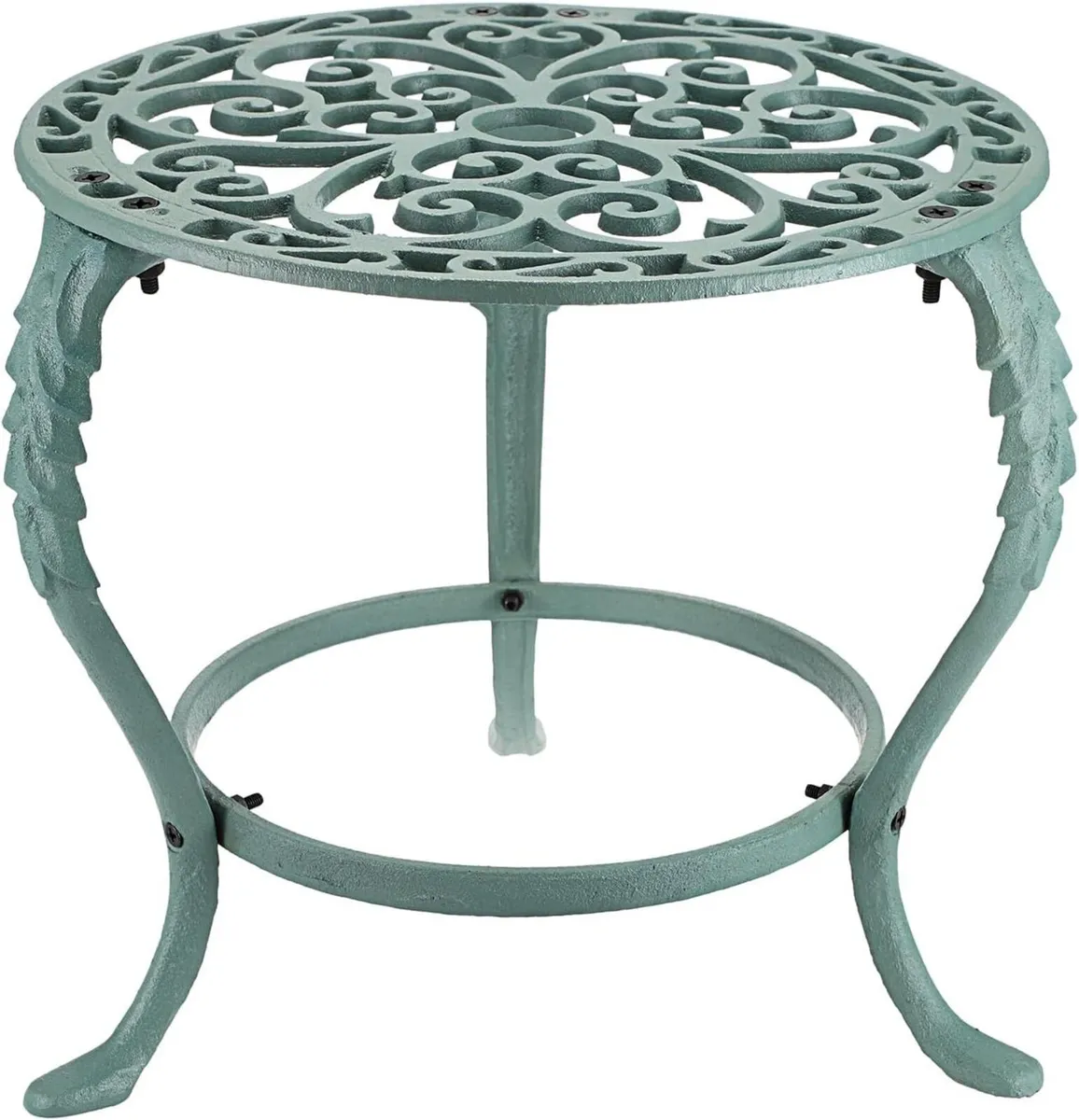 Heavy Duty Cast Iron Plant Stand Vintage Wrought - Image 1