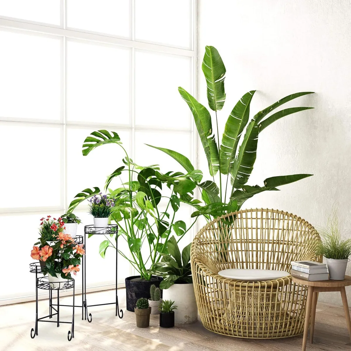 Metal Flower Rack 5-Tier Round In- and Outdoor - Image 4