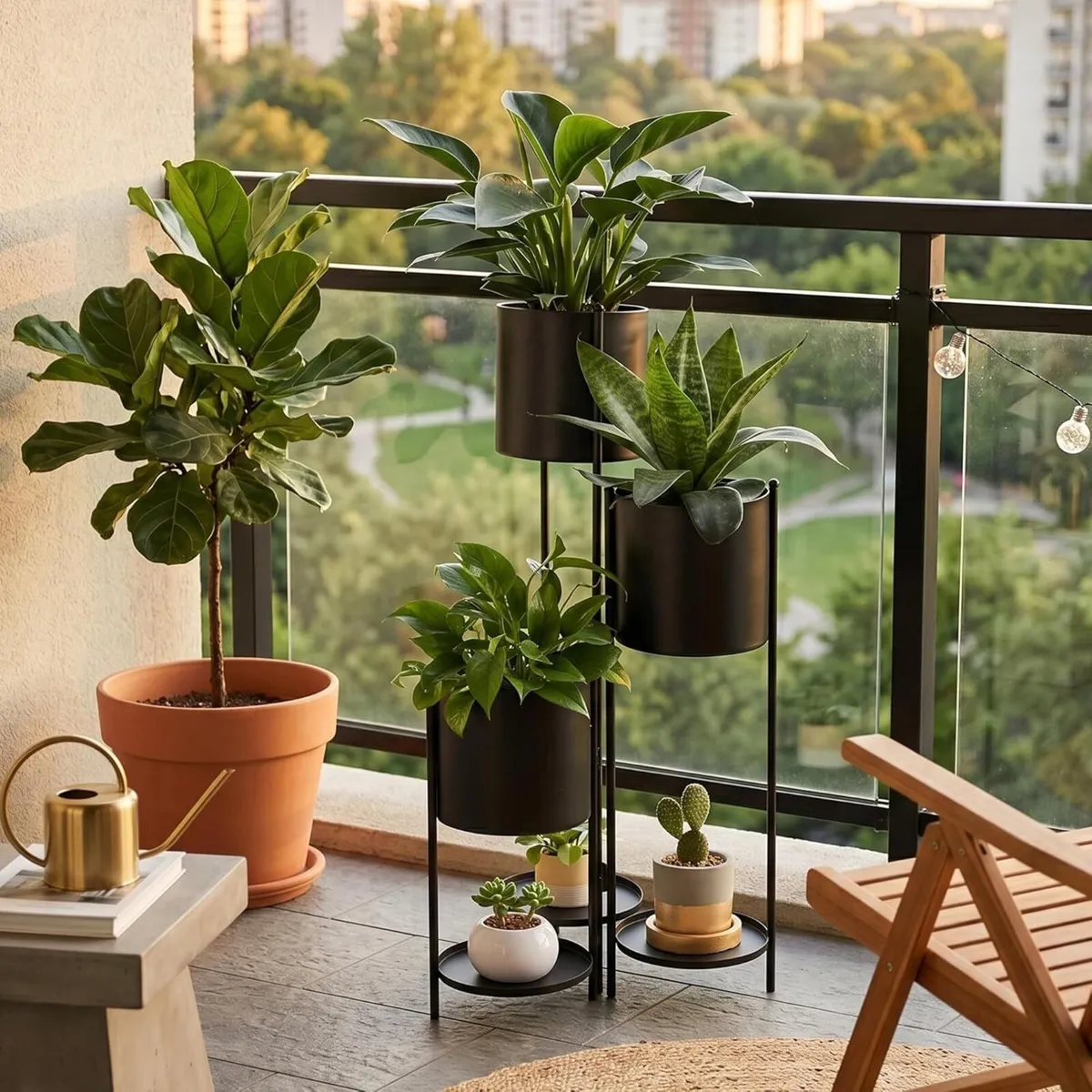 90cm Metal Plant Stand 6 Tier Potted Indoor - Image 3