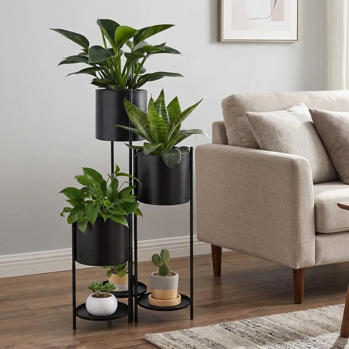 90cm Metal Plant Stand 6 Tier Potted Indoor - Image 1