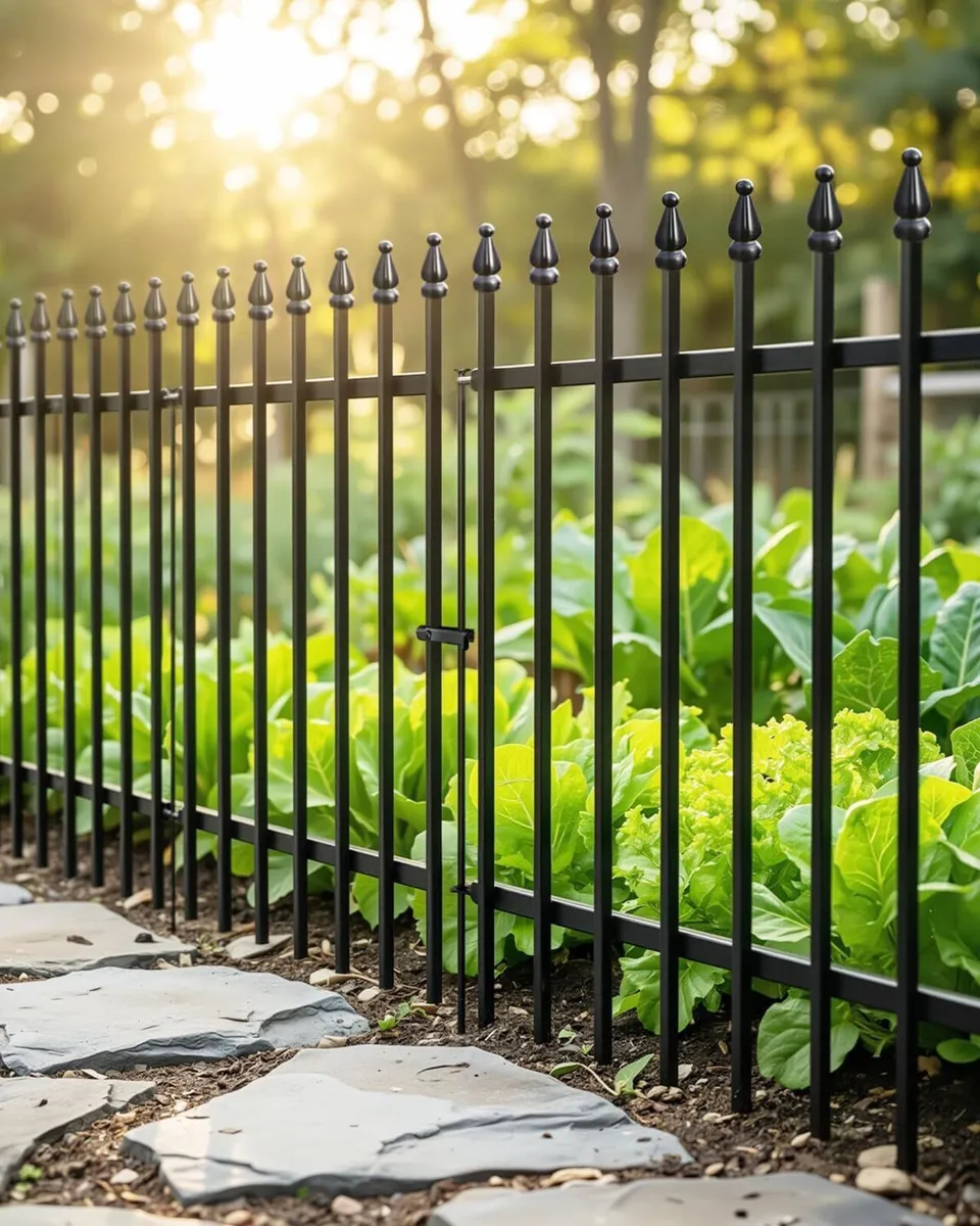 Decorative Metal Garden Fence 81cm High x 61cm - Image 1