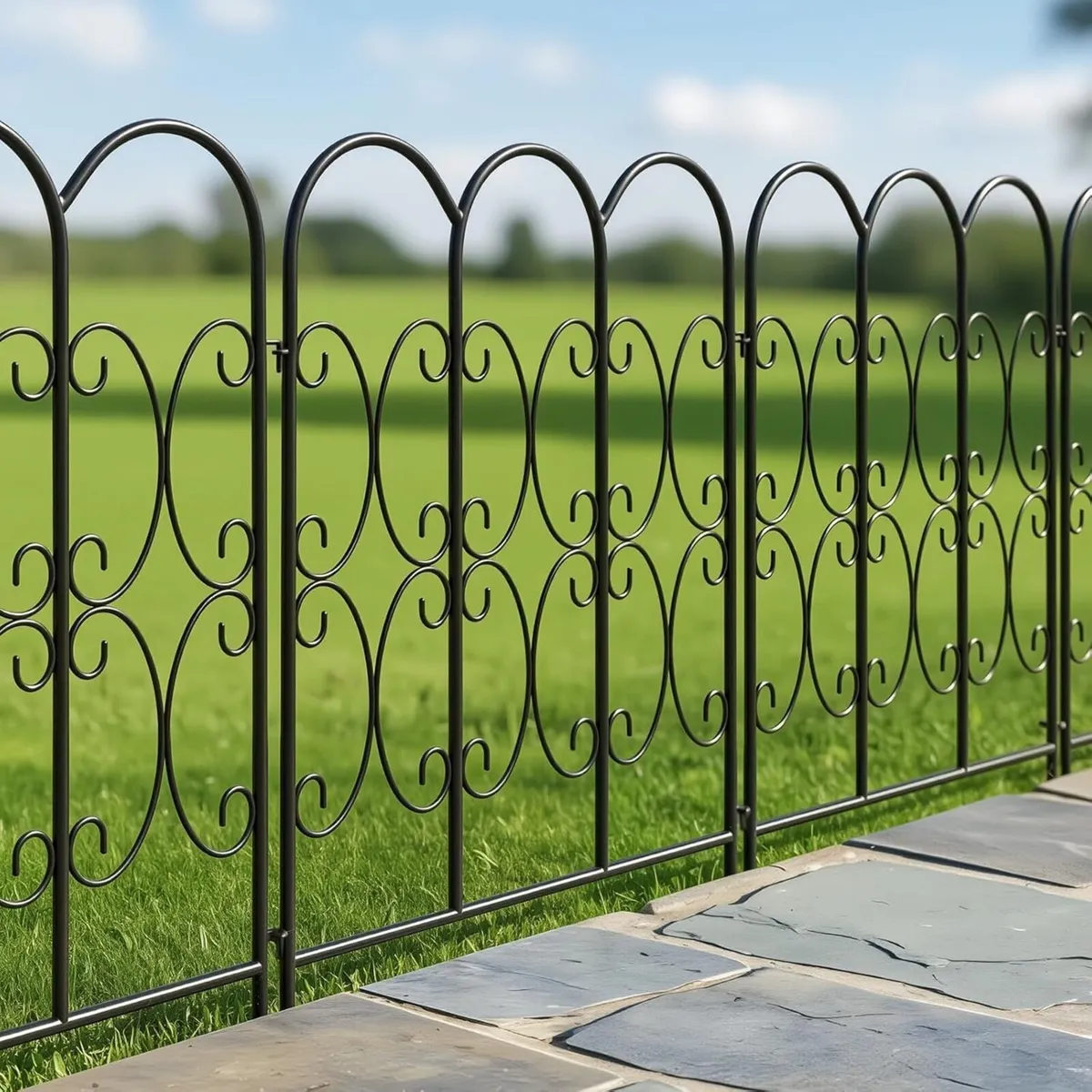 Garden Fence 5 Panels (2.8m Total Length) 81cm H - Image 1