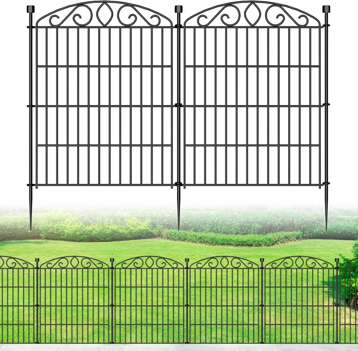 Garden Fence 12 Panel - 76.2cm H x 7 m L No Dig - Image 1